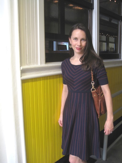 Tamara by the trolley