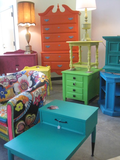 Painted vintage furniture